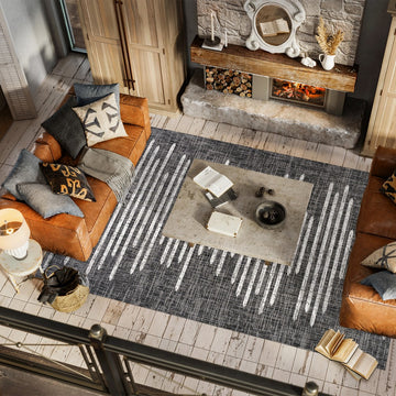 Zolak Berber Stripe Geometric Area Rug